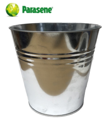 PARASENE 13L VERZINKTER METALL STAHL EIMER mit Griff