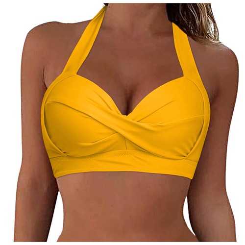 Women Lace Up Swimwear Tops Underwire Full Coverage Bikini Top Push Up Swim New - Bild 12 von 78