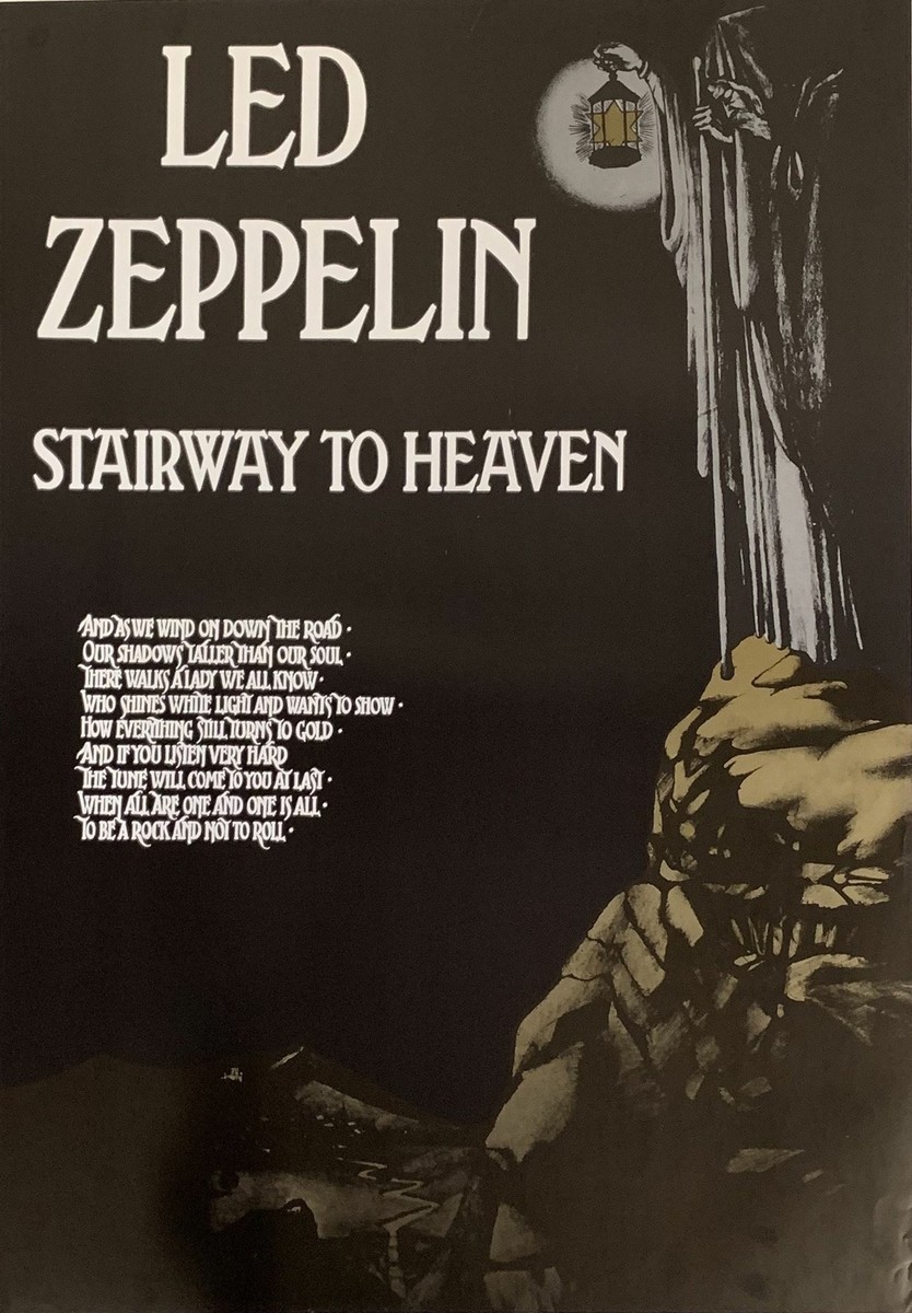 Led Zeppelin Stairway to Heaven Poster 22.5 X 32.5 | eBay