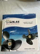 SOLAS AMITA 3 ALUMINUM PROPELLER RH 10.1" X 13" P BLACK 2211-101-13 BOAT 