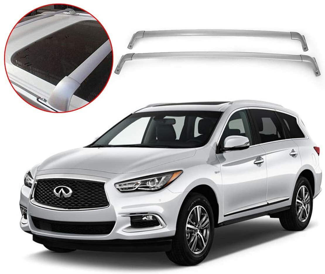 Crossbars Fit 20132020 Infiniti JX35 QX60 Flush Roof Rack Side Rails