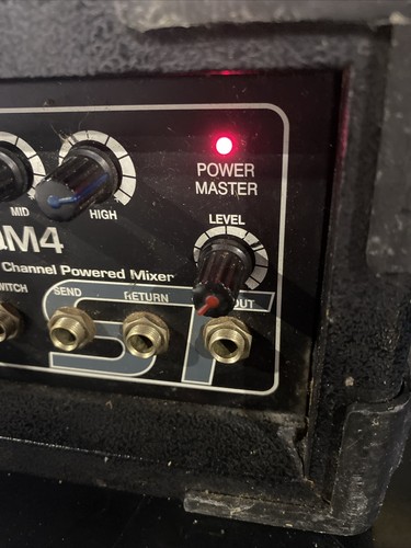 Audio choice professional audio sound tech QM4 Powered Mixer Powers On Untested - Picture 12 of 13