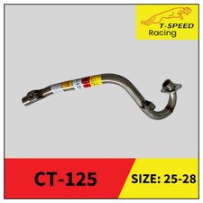 Exhaust Pipe Header Size 25-28mm Stainless Steel Fits For Honda CT-125 2024-2025
