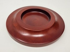 Wood Piano Caster Cups  SET OF 4  Medium Mahogany - 5.5" Diameter