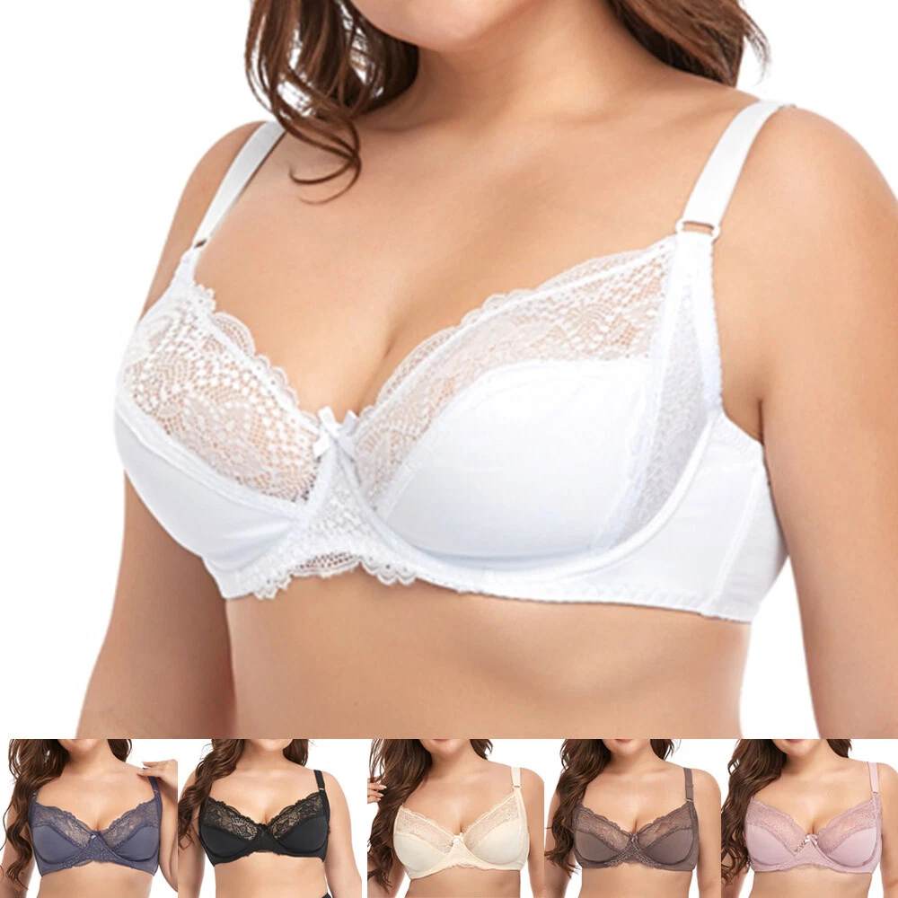 wanhaishop Donna Reggiseno Biancheria Intima in Pizzo Big Breasts da Donna  Ultra-Sottile Mostra Piccolo Bra Transparente Sexy Big Size Bra Set di  Reggiseno da Ricamo Set da Ricamo Reggiseno : : Moda