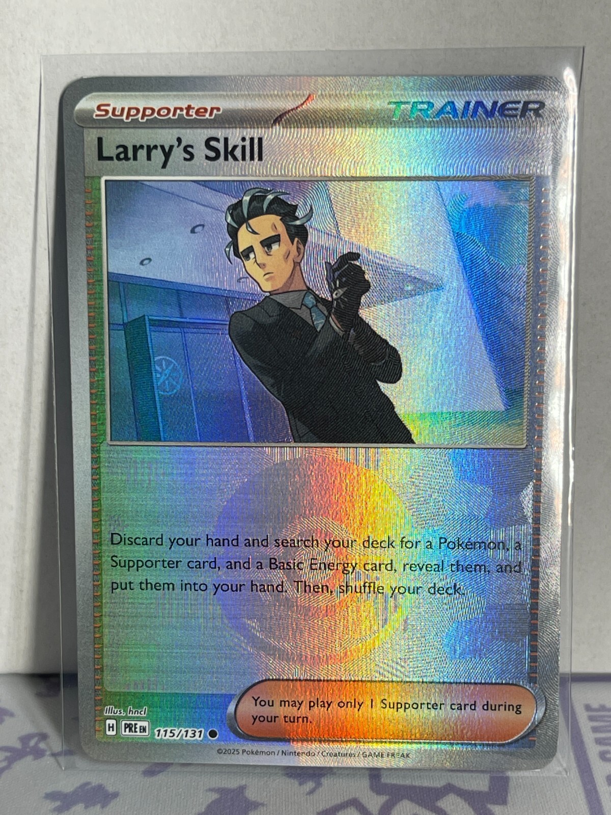 Larry's Skill - (Poke Ball Pattern) 115/131 Prismatic Evolutions Holo