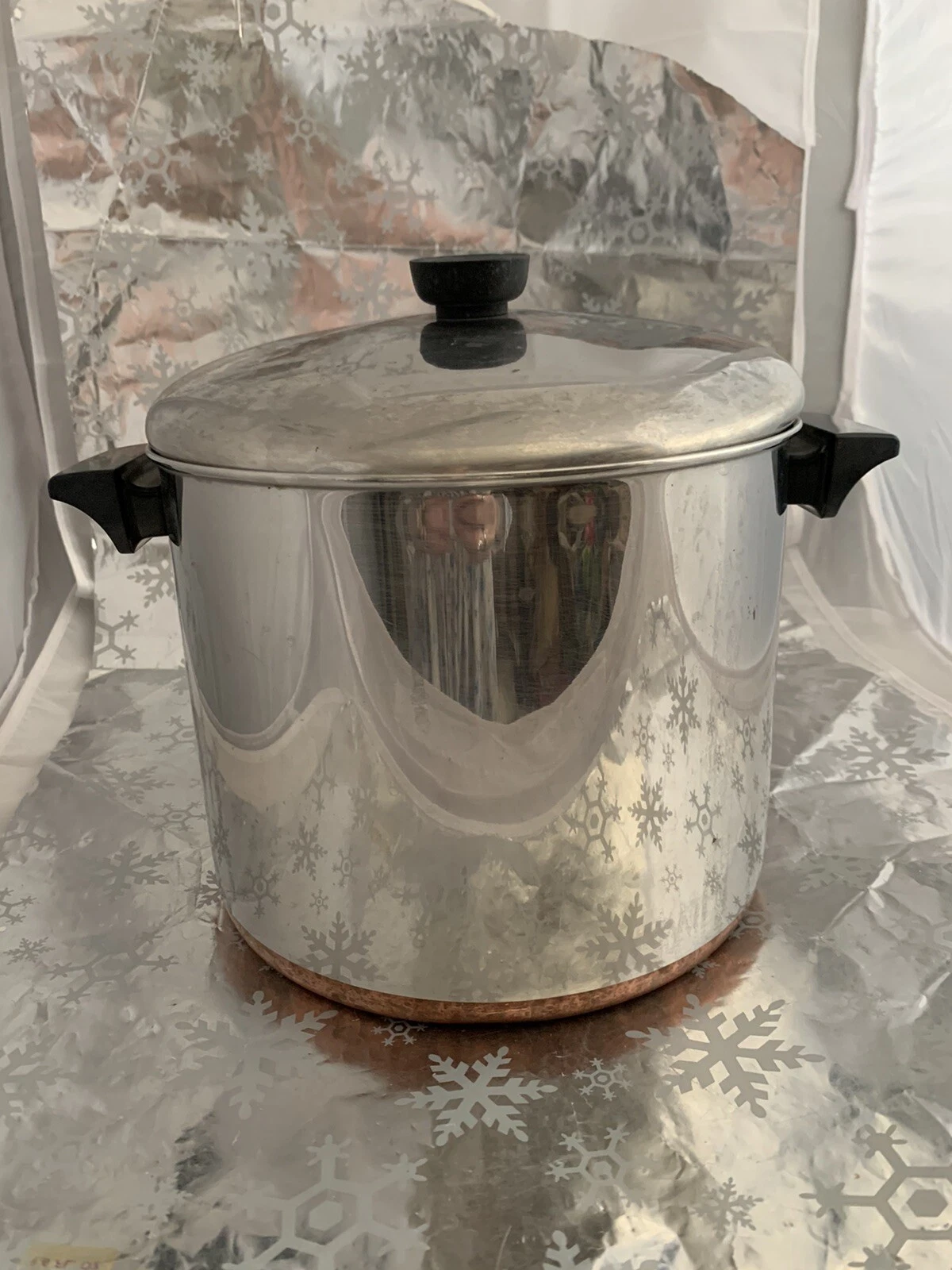 ❤️Vintage Revere Ware 8qt Quart Stock Pot Copper Bottom