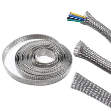 Tinned Braided Sleeve Metal Shielding Signal Wire Cable Shielded Audio Wire Lot