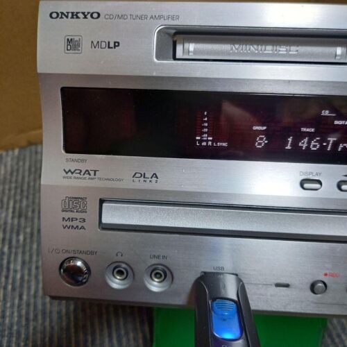 ONKYO FR-N9NX CD MD Recorder Amplifier Deck Silver Operation Confirmed Used - Picture 5 of 12