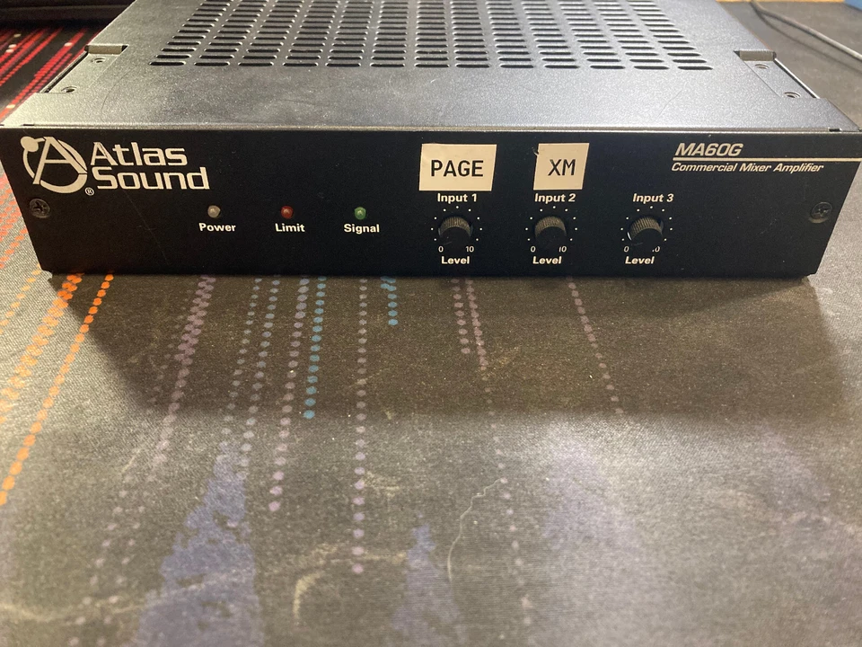 Atlas Sound MA60G COMMERCIAL MIXER AMPLIFIER - Image 3 of 4