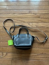Vera Bradley Mini Black leather crossbody