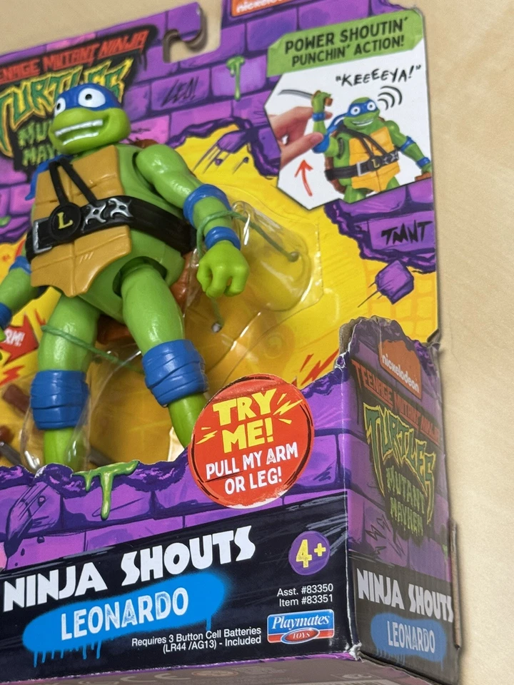 Figura Patín Teenage Mutant Ninja Turtles Mutant Mayhem Leonardo Ninja Shouts Foto 4 de 4