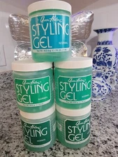 Lot of 5 Queen Helene Styling Gel Normal Hold 16 oz Green