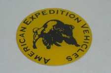 AMERICAN EXPEDITION VEHICLES EMBLEM FOR WHEEL RIM CENTER CAP 53.5MM DIA