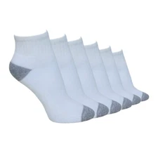 Comfello Sports Socks Quarter Neck Unisex High Quality Ring Spun Cotton 6-12Pair