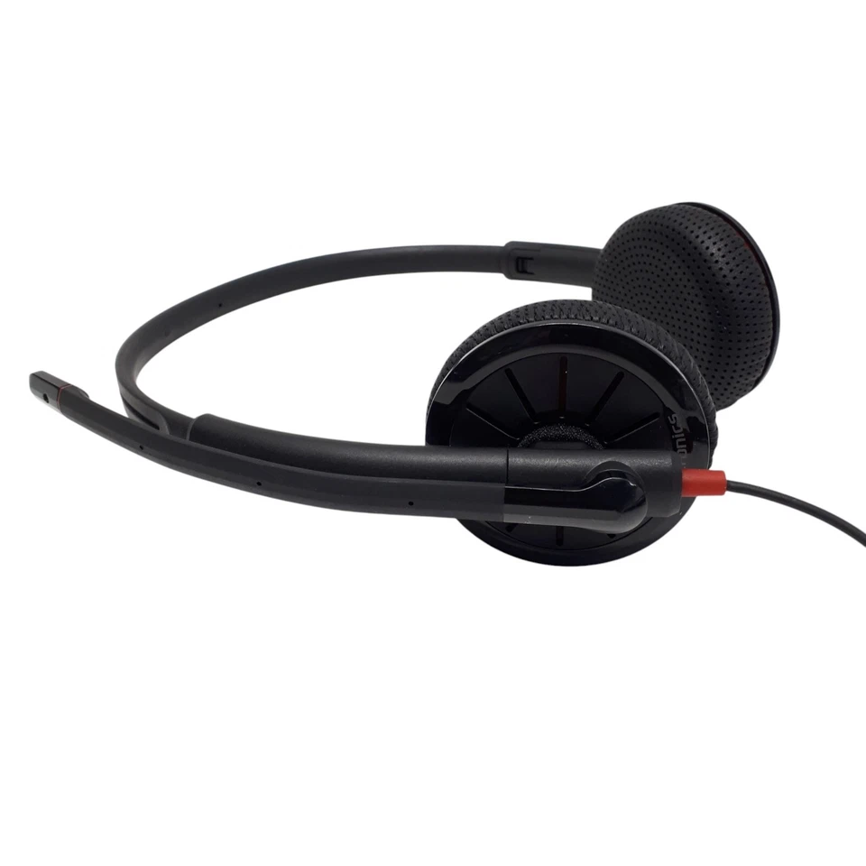 Plantronics 325T Dual Headset W/ Blackwire 300DA USB Adapter Lot of 10 E5710 - Image 2 of 4