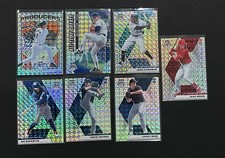 2021 panini mosaic baseball pink / blue camo - green / silver mosaic  prizms