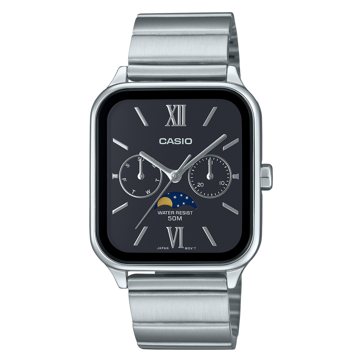 Casio Analog MTP-M305D-1A2V Moonphase Quartz Men's Watch Casio Analog MTP-M305D-1A2V Moonphase Quartz Men's Watch