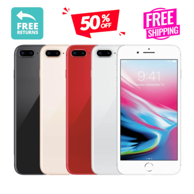 Apple iPhone 8 Plus 64GB Unlocked Tracfone Att Metro PCS Verizon Gold Red 4G