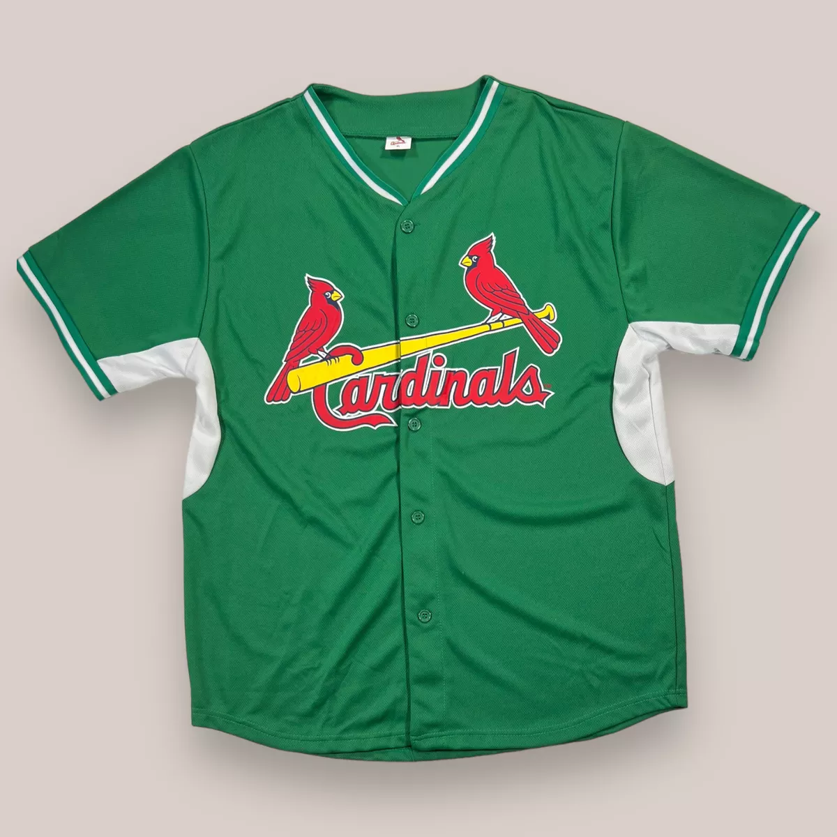 St Louis Cardinals St Patrick’s Day Green Promo Jersey Baseball MLB SGA  Men’s XL