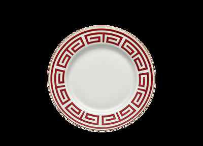 Richard Ginori - Scharlachrotes Labyrinth - Tablett rund 30,5 cm - Giò Ponti