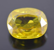 13.75 Ct Natural Certified Ceylon Golden Yellow Sapphire Gemstone Oval Shape