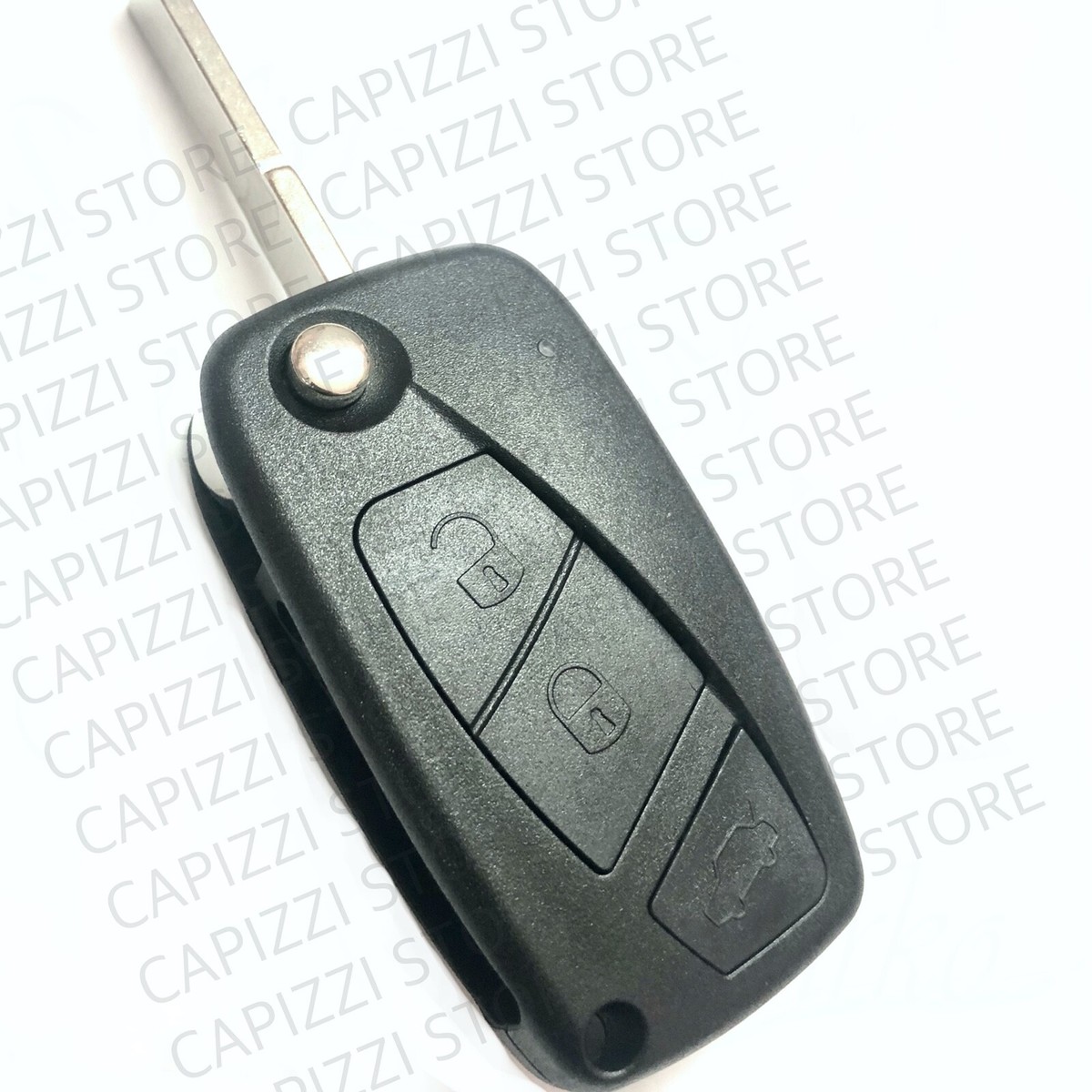 GUSCIO COVER CHIAVE 3 Tasti COMPATIBILE TELECOMANDO PER LANCIA YPSILON + LOGO eB