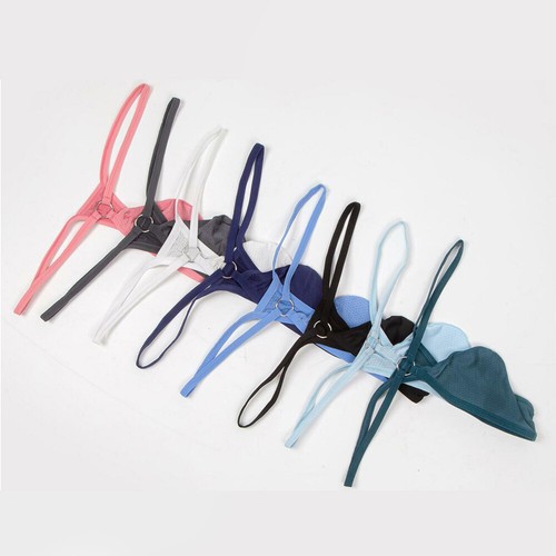 Para Hombres Tanga Calzoncillos Tanga Bikini Ropa Interior Sexy T-Back Bolsa Bragas Traje de Baño ♡ - Imagen 9 de 21