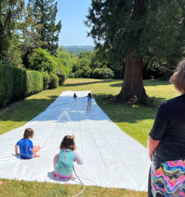Slip n Slide strapazierfähige Plane Wasserrutsche und Rutsche Garten Spaß Sommer
