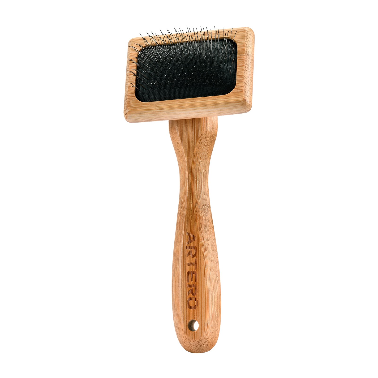 Brosse à cheveux avec manche en bambou démêlante anti-statique pour rongeurs