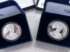 Lot Of Two-2016 W 1oz .999 Fine Proof Silver Eagles w/ OGP & COA.