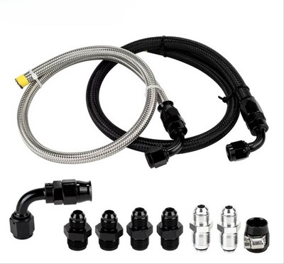 Universal Power Steering Hose Kit Pressure /Return Line for GM LS Swap 1950-2000