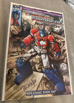 IDW Transformer Regeneration One # 80.5, SIGNED by SIX Well Known TF Craters