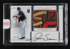 2017 Panini National Treasures Holo Gold 3/25 Dansby Swanson #153 Auto 03hd