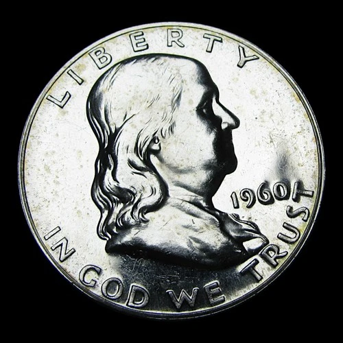 1960 Proof Franklin Half Dollar Silver ---- Gem Proof Coin ---- #KK036