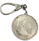 2000  Silver Eagle Coin  Key  Chain  ALL Sterling Silver 925 Keychain 40,8 Grams