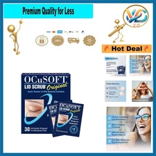 Lid Scrub  Eyelid Cleanser – Pre-Moistened Organic Wipes 30 Count