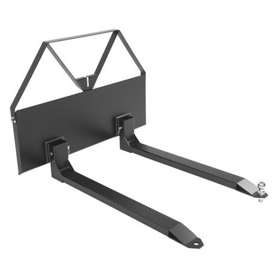 Skid Steer Pallet Forks,2600 lbs Rated Capacity,Pallet Fork Frame Attachment w/4