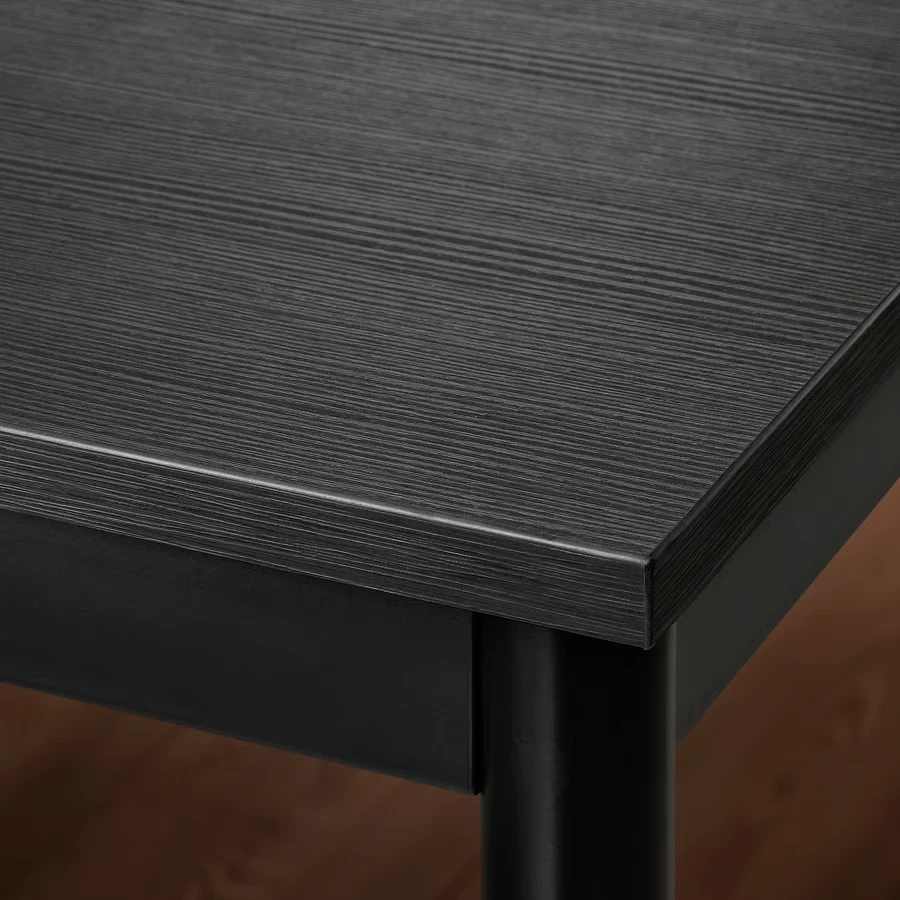 Modern Black Dining Table 110x67cm Kitchen Office Desk Small Space Furniture NEW - Image 4 of 4