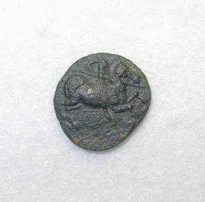 Ionia, Magnesia ad Maeandrum, AE 15, 400-300 BC,  Horseman / Bull, VF