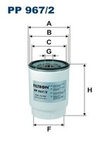 Filtron Kraftstofffilter PP 968 FüR Alfa Romeo Fiat Chrysler Lancia Peugeot