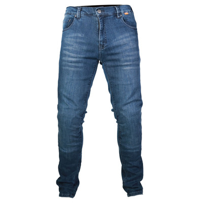Richa Original V1 Slim Denim Motorrad Jeans CE Blau
