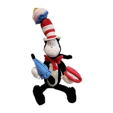 Cat In The Hat 16" PLUSH w/Accessories Play Along While Reading 2003 Dr. Suess