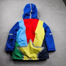 Mini Boden Jacket Kids 6-7Y Blue Insulated Full Zip Hooded Outdoors
