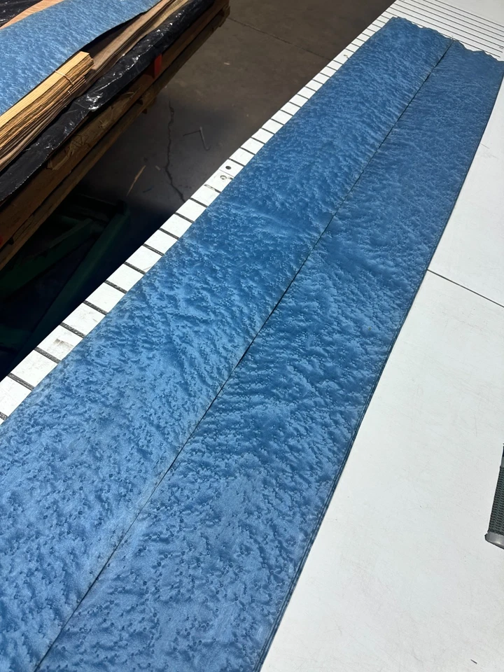 Chapa de madera cruda Blue Birdseye 2 hojas 104"" x 7"" 916L Foto 2 de 4
