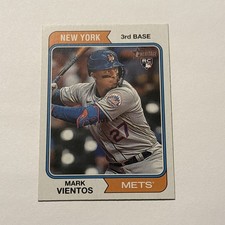 Mark Vientos 2023 Topps Heritage Rookie Card #124 New York Mets . rookie card picture