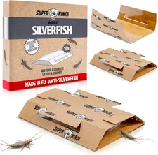Silverfish Trap – 10 Pack, Silverfish Killer with Integrated Attractant, Odourle
