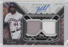 2022 Topps Sterling Seasons Relics 14/25 Yordan Alvarez #SSAR-YA Auto 6fs
