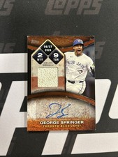 2025 Topps Series One Baseball George Springer GU Base Patch Auto /25