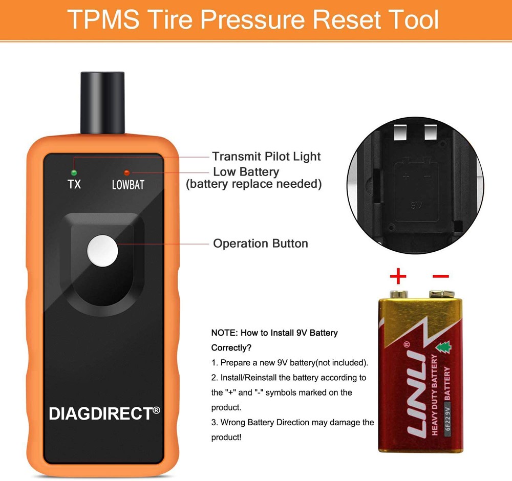 EL-50448 Misuratore di pressione pneumatici dispositivo di apprendimento TPMS TPMS Relearn Tool per Opel/GM foto 6